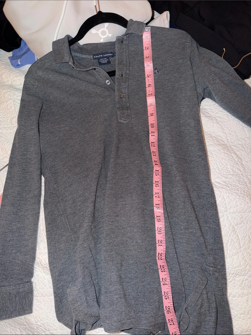Ralph Lauren Men’s Long-Sleeve Polo - Charcoal Gray